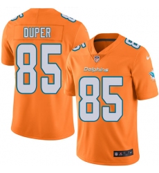 Men's Nike Miami Dolphins #85 Mark Duper Elite Orange Rush Vapor Untouchable NFL Jersey