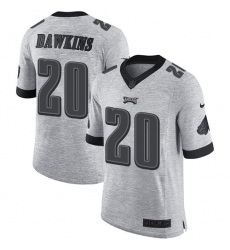 Men's Nike Philadelphia Eagles #20 Brian Dawkins Limited Gray Gridiron II NFL Jersey