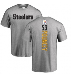 NFL Nike Pittsburgh Steelers #53 Maurkice Pouncey Ash Backer T-Shirt