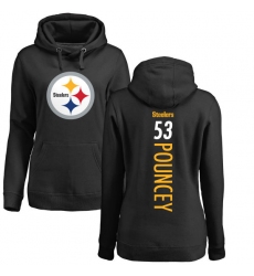 NFL Women's Nike Pittsburgh Steelers #53 Maurkice Pouncey Black Backer Pullover Hoodie