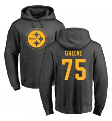 NFL Nike Pittsburgh Steelers #75 Joe Greene Ash One Color Pullover Hoodie