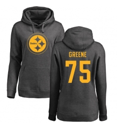 NFL Women's Nike Pittsburgh Steelers #75 Joe Greene Ash One Color Pullover Hoodie