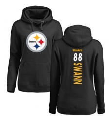 NFL Women's Nike Pittsburgh Steelers #88 Lynn Swann Black Backer Pullover Hoodie