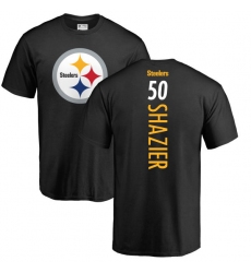 NFL Nike Pittsburgh Steelers #50 Ryan Shazier Black Backer T-Shirt