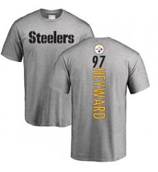 NFL Nike Pittsburgh Steelers #97 Cameron Heyward Ash Backer T-Shirt