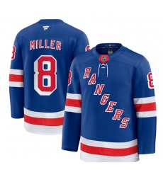 Men's New York Rangers #8 J.T. Miller Royal 2024-25 Home Stitched Hockey Jersey