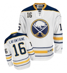 Youth Reebok Buffalo Sabres #16 Pat Lafontaine Authentic White Away NHL Jersey