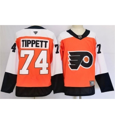 Men's Philadelphia Flyers #74 Owen Tippett Orange 2024 Stitched Jersey