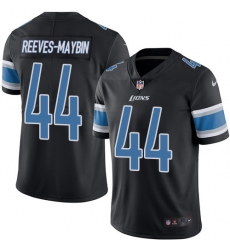 Men's Nike Detroit Lions #44 Jalen Reeves-Maybin Elite Black Rush Vapor Untouchable NFL Jersey