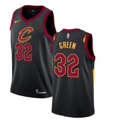 Youth Nike Cleveland Cavaliers #32 Jeff Green Authentic Black Alternate NBA Jersey Statement Edition