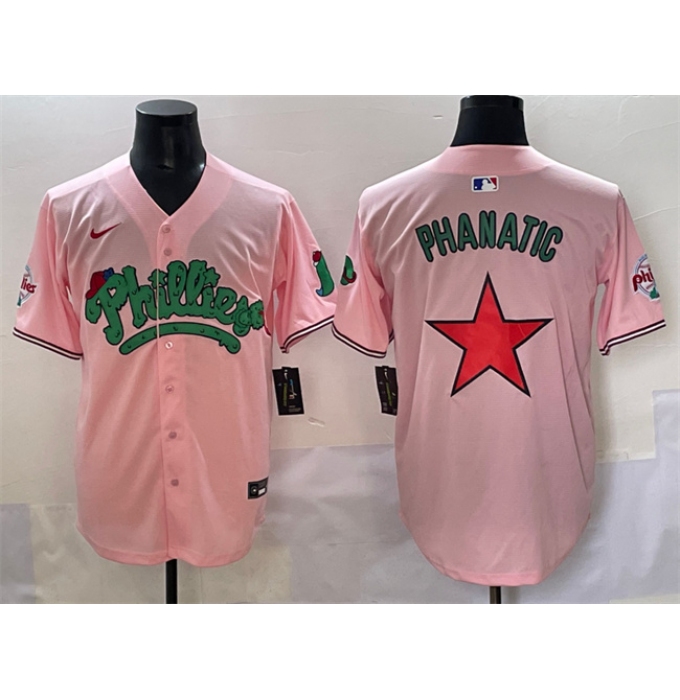 Men's Philadelphia Phillies Pink Phanatic Limited Stitched Jersey