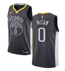 Men's Nike Golden State Warriors #0 Patrick McCaw Swingman Black Alternate NBA Jersey - Statement Edition