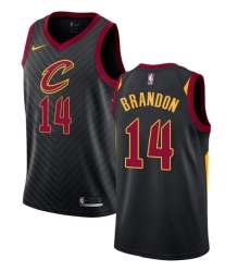 Women's Nike Cleveland Cavaliers #14 Terrell Brandon Authentic Black Alternate NBA Jersey Statement Edition