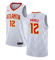 Women's Nike Atlanta Hawks #12 Taurean Prince Authentic White NBA Jersey - Association Edition