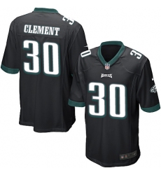 Men's Nike Philadelphia Eagles #30 Corey Clement Game Black Alternate NFL Jersey