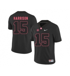 Alabama Crimson Tide 15 Ronnie Harrison Black College Football Jersey