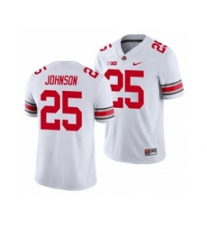 Men's Ohio State Buckeyes Xavier Johnson White Game College Football Jersey