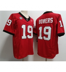 Men's Georgia Bulldogs #19 Brock Bowers Red 2023 F U S E Stitched College Football Jerseys