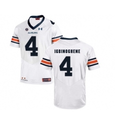 Auburn Tigers 4 Noah Igbinoghene White College Football Jersey