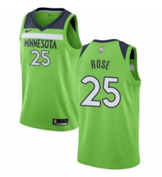 Women's Nike Minnesota Timberwolves #25 Derrick Rose Authentic Green NBA Jersey Statement Edition