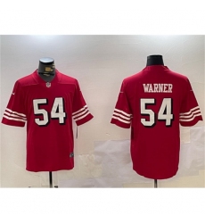 Men's San Francisco 49ers #54 Fred Warner Red Vapor Untouchable Limited Stitched Jersey