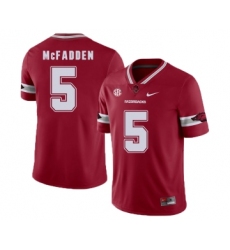 Arkansas Razorbacks 5 Jeremiah McFadden Red College Football Jersey