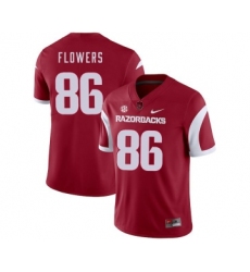 Arkansas Razorbacks 86 Trey Flowers Red College Football Jersey