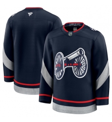 Men's Columbus Blue Jackets Blank Navy 2024-25 Stitched Hockey Jersey