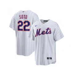 Men's New York Mets #22 Juan Soto Nike White Home Replica Player Jersey