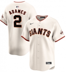 Men's San Francisco Giants #2 Willy Adames Cream 2024 Home Limited Stitched Baseball Jersey