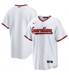 Men's Cleveland Guardians Blank White Cool Base Limited Stitched Baseball Jersey