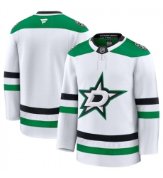 Men's Dallas Stars Blank White 2024-25 Away Stitched Hockey Jersey