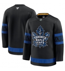 Men's Toronto Maple Leafs Blank Black 2024-25 Alternate Stitched Hockey Jersey