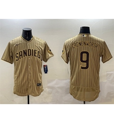 Men's San Diego Padres #9 Jake Cronenworth Brown Flex Base Stitched MLB Jersey