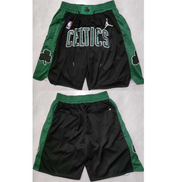 Men's Boston Celtics Black Shorts (Run Small)