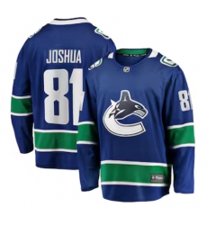 Men's Vancouver Canucks #81 Dakota Joshua Fanatics Blue Home Premier Breakaway Player Jersey