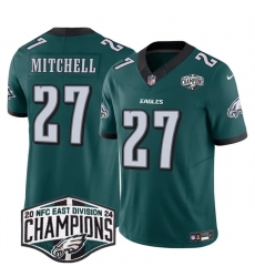 Men's Philadelphia Eagles #27 Quinyon Mitchell Green 2024 New NFC East Champions F.U.S.E. Vapor Untouchable Limited Stitched Football Jersey