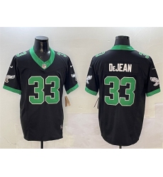 Men's Philadelphia Eagles #33 Cooper DeJean Black F.U.S.E Vapor Untouchable Limited Stitched Football Jersey