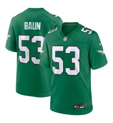 Men's Philadelphia Eagles #53 Zack Baun Kelly Green Vapor Limited Jersey