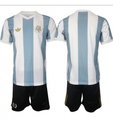 Men's Argentina Blank White Blue 2024-25 Home Soccer Jersey Suit