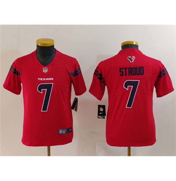 Youth Houston Texans #7 C.J. Stroud Red Vapor Untouchable Limited Stitched Jersey