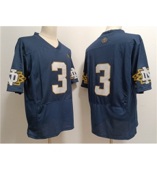 Men's Notre Dame Fighting Irish #3 Joe Montana Navy Limited Stitched Jersey