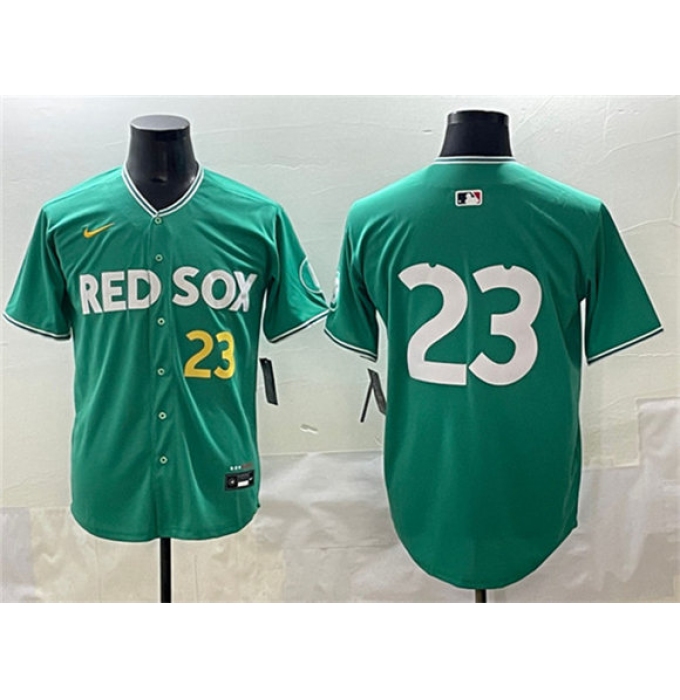 Men's Boston Red Sox #23 Romy González Green 2025 City Connect Limited Stitched Baseball Jersey