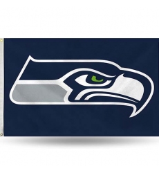 2PCs Seattleks Flag NFL Standard 3' x 5' Banner Flag Single Sided - Indoor or Outdoor - Home Décor