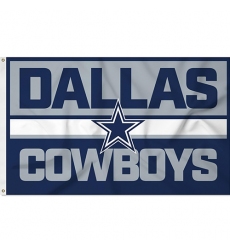 2Pcs NFL Dallas Cowboys 3' x 5' Banner Banner Flag Single Sided - Indoor or Outdoor