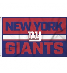 2Pcs NFL New york Football Bold 3' x 5' Banner Flag Single Sided - Indoor or Outdoor - Home Décor