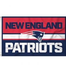 2Pcs New England Patriots flag NFL Standard 3' x 5' Banner Flag Single Sided - Indoor