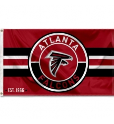 2Pcs WinCraft Atlanta Falcons Patch Button Circle Logo Flag Large 3x5 Banner