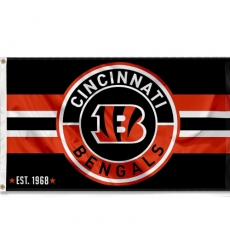 2Pcs WinCraft Cincinnati Bengals Patch Button Circle Logo Flag Large 3x5 Banner