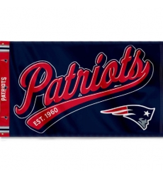 2Pcs WinCraft New England Patriots Script Logo Premium Flag